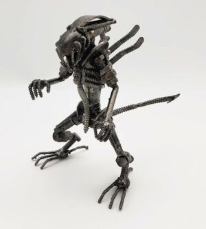 Alien inspired (standing) Recycled Metal Sculpture